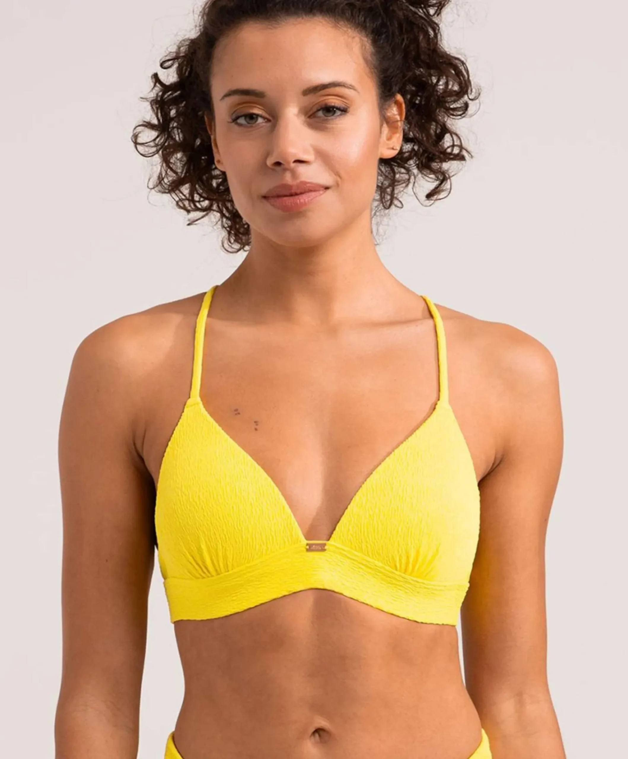Dames bikinitop geel