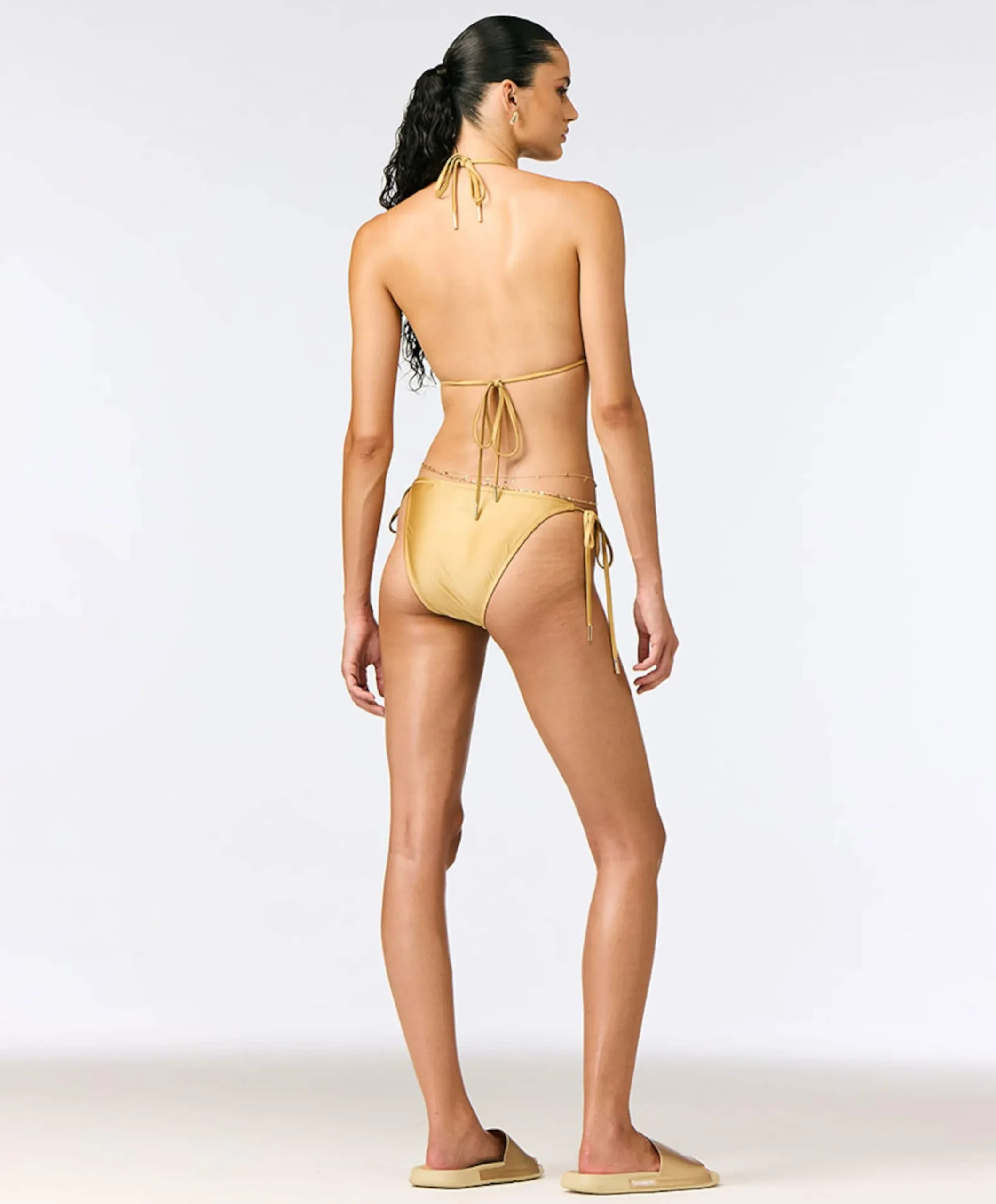 Dames bikinitop goud