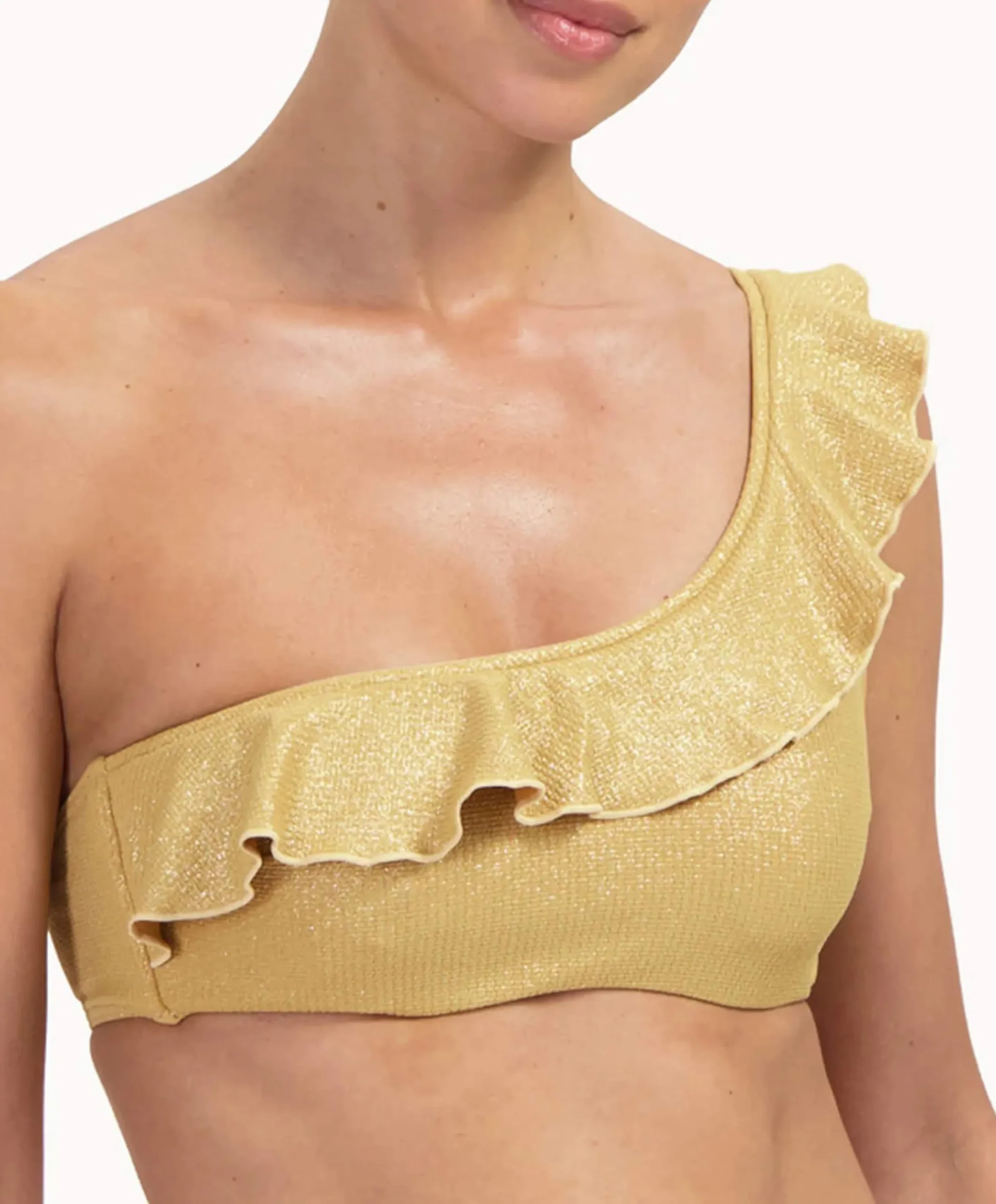 Dames bikinitop goud