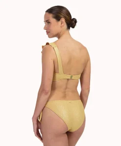 Dames bikinitop goud