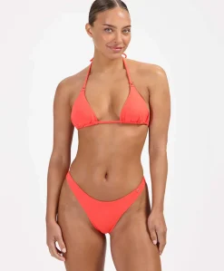 Dames bikinitop oranje