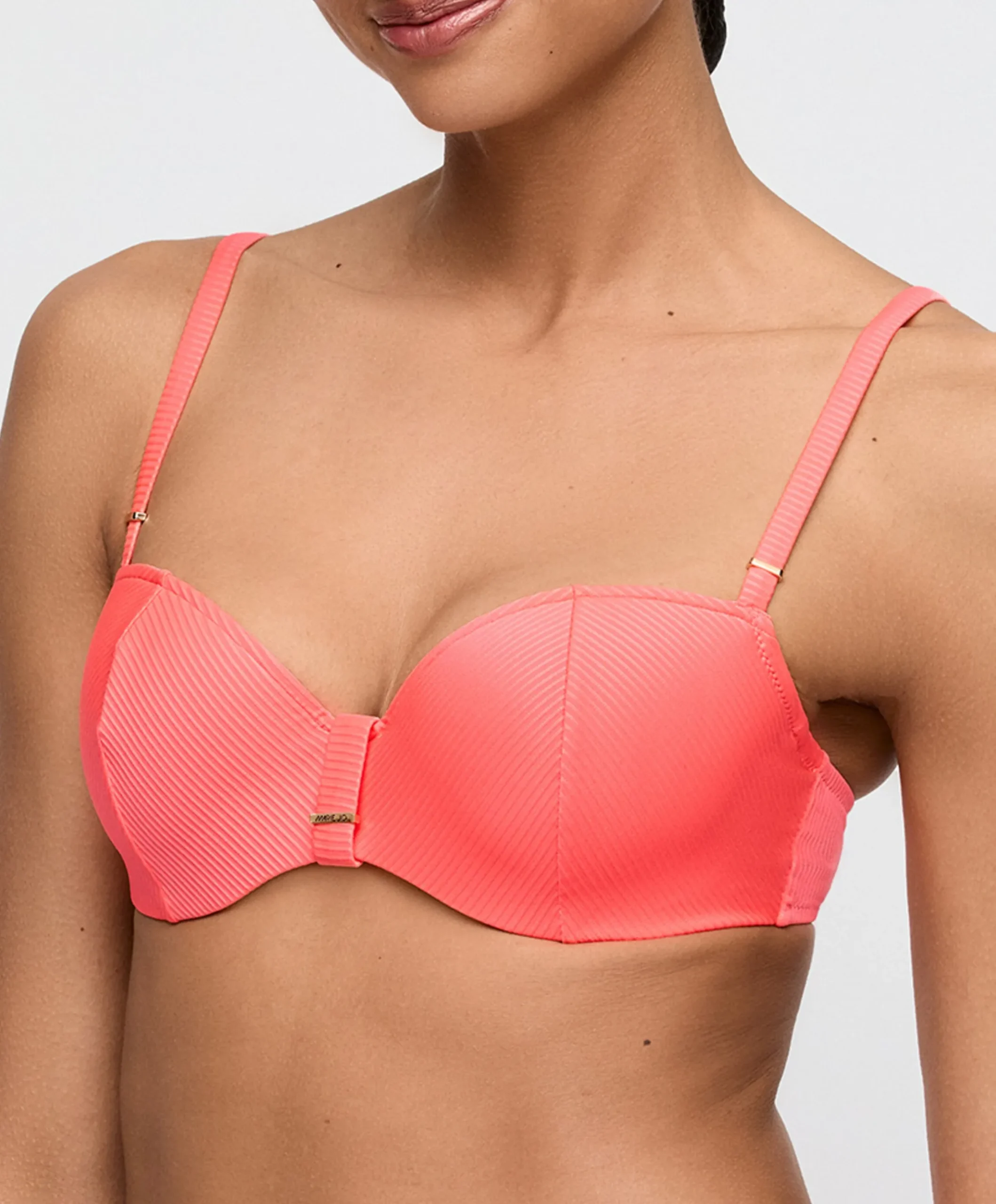 Dames bikinitop oranje