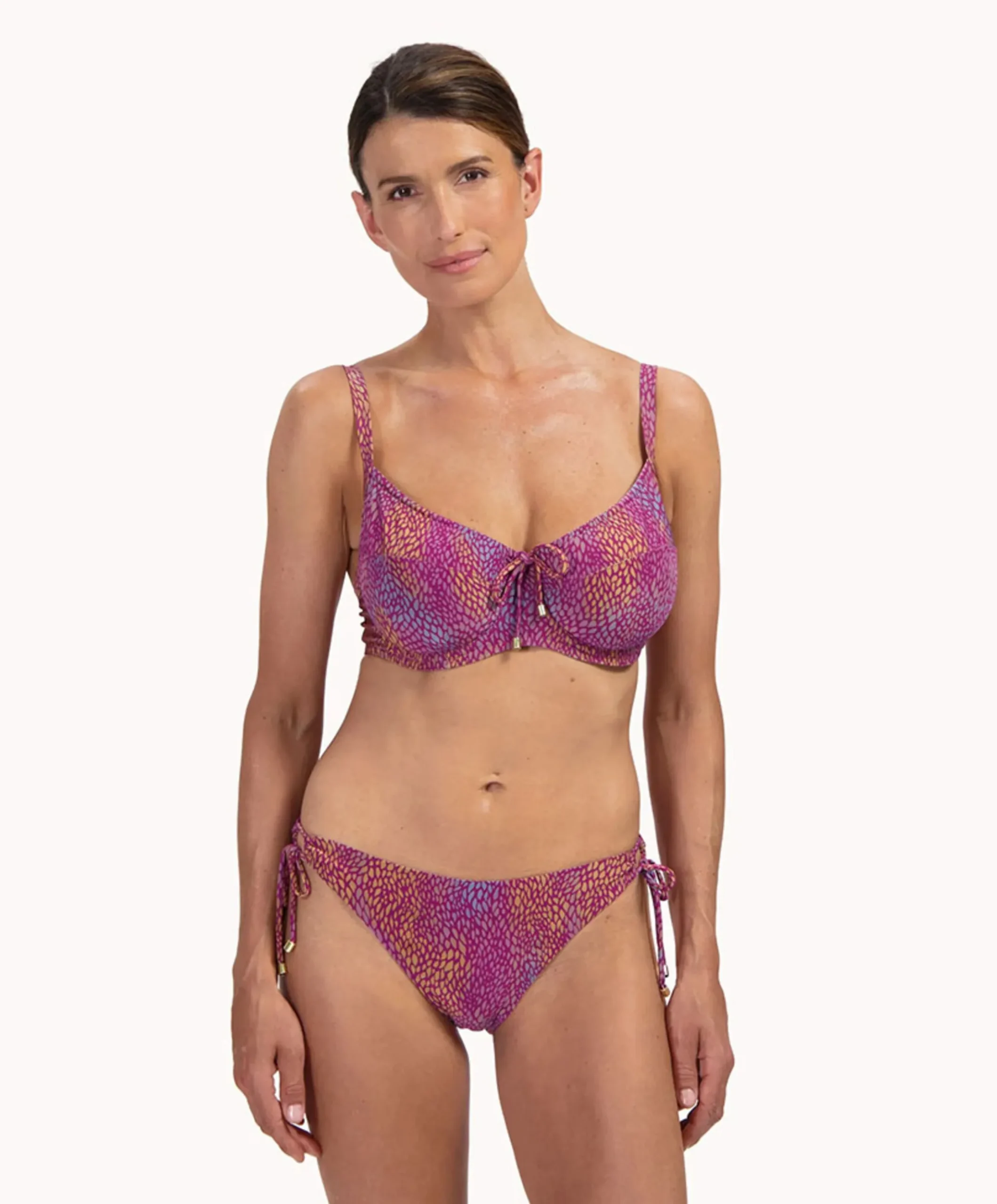 Dames bikinitop paars