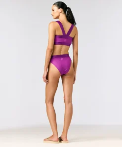 Dames bikinitop paars