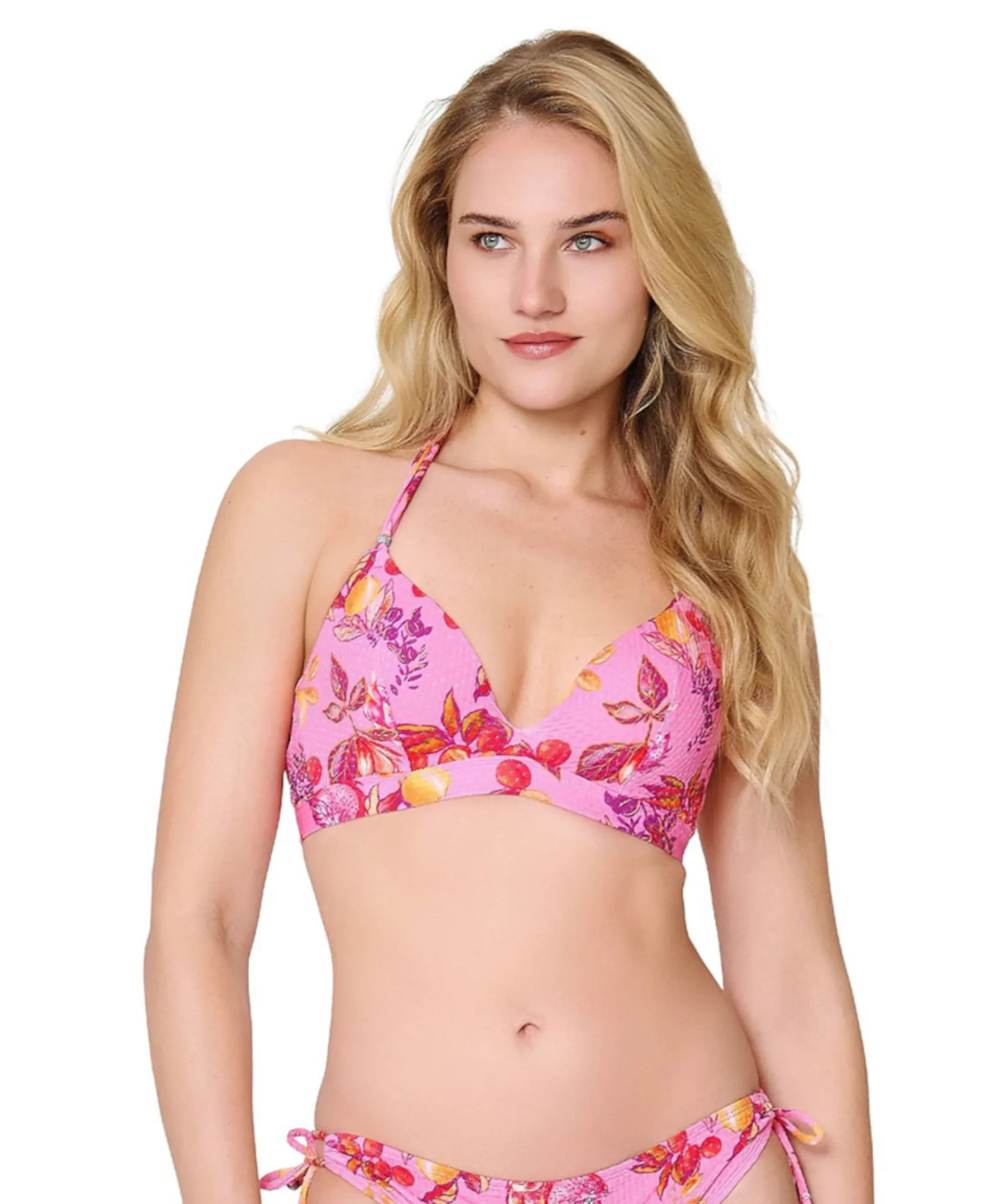 Dames bikinitop roze