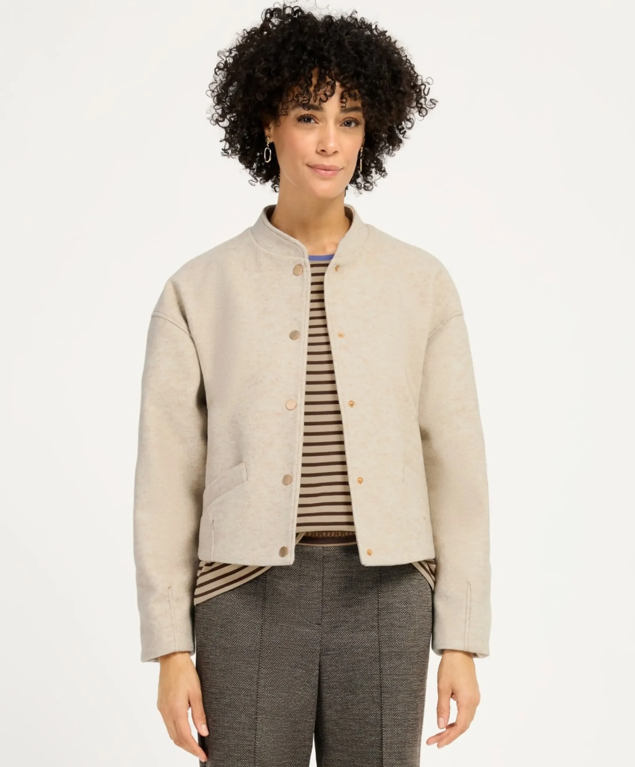 Dames blazer beige