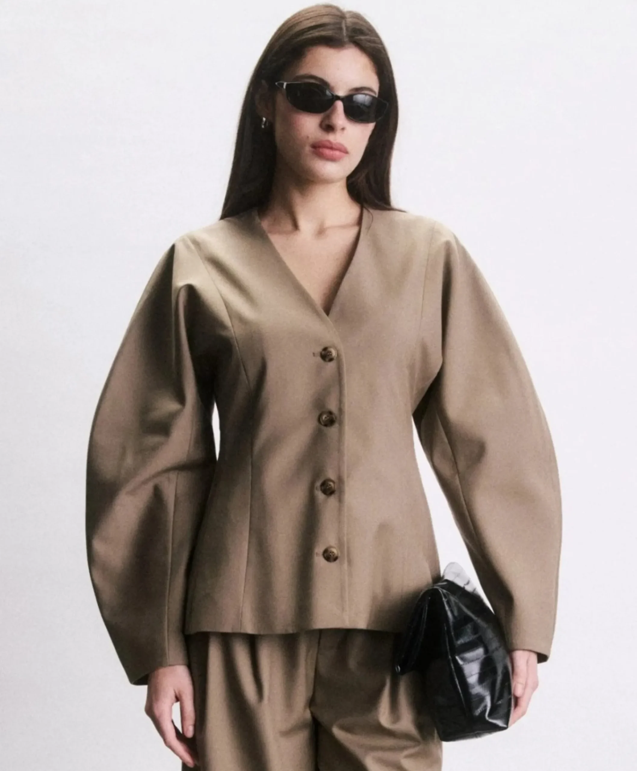 Dames blazer beige