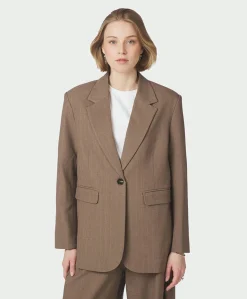 Dames blazer beige