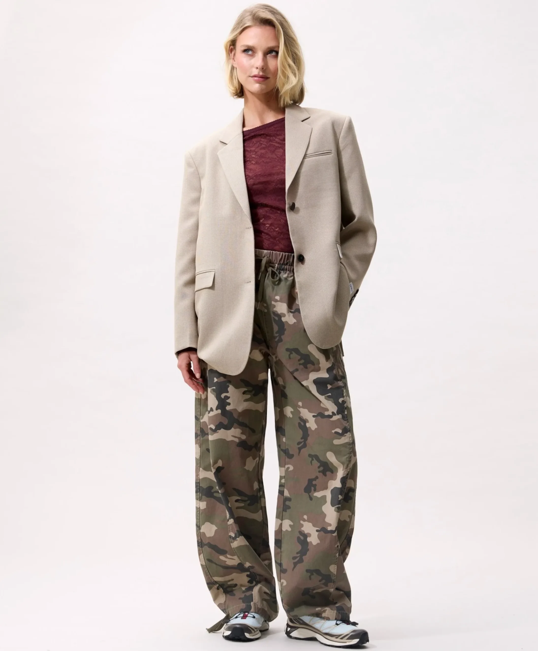Dames blazer beige