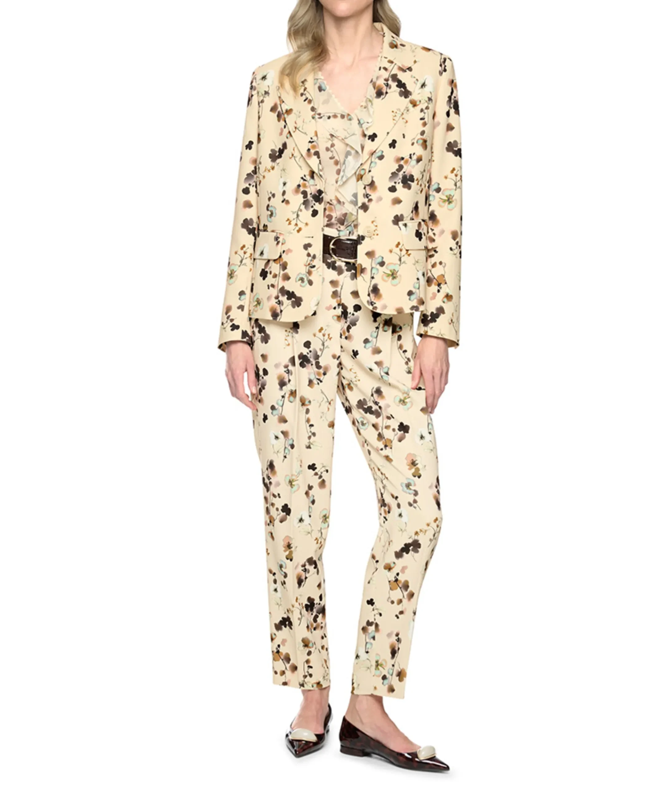 Dames blazer beige