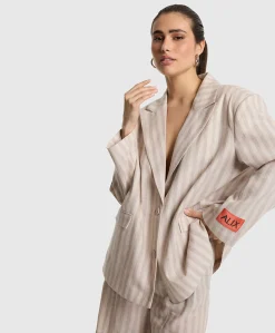 Dames blazer beige