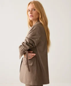 Dames blazer beige