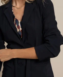 Dames blazer blauw