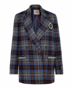 Dames blazer blauw