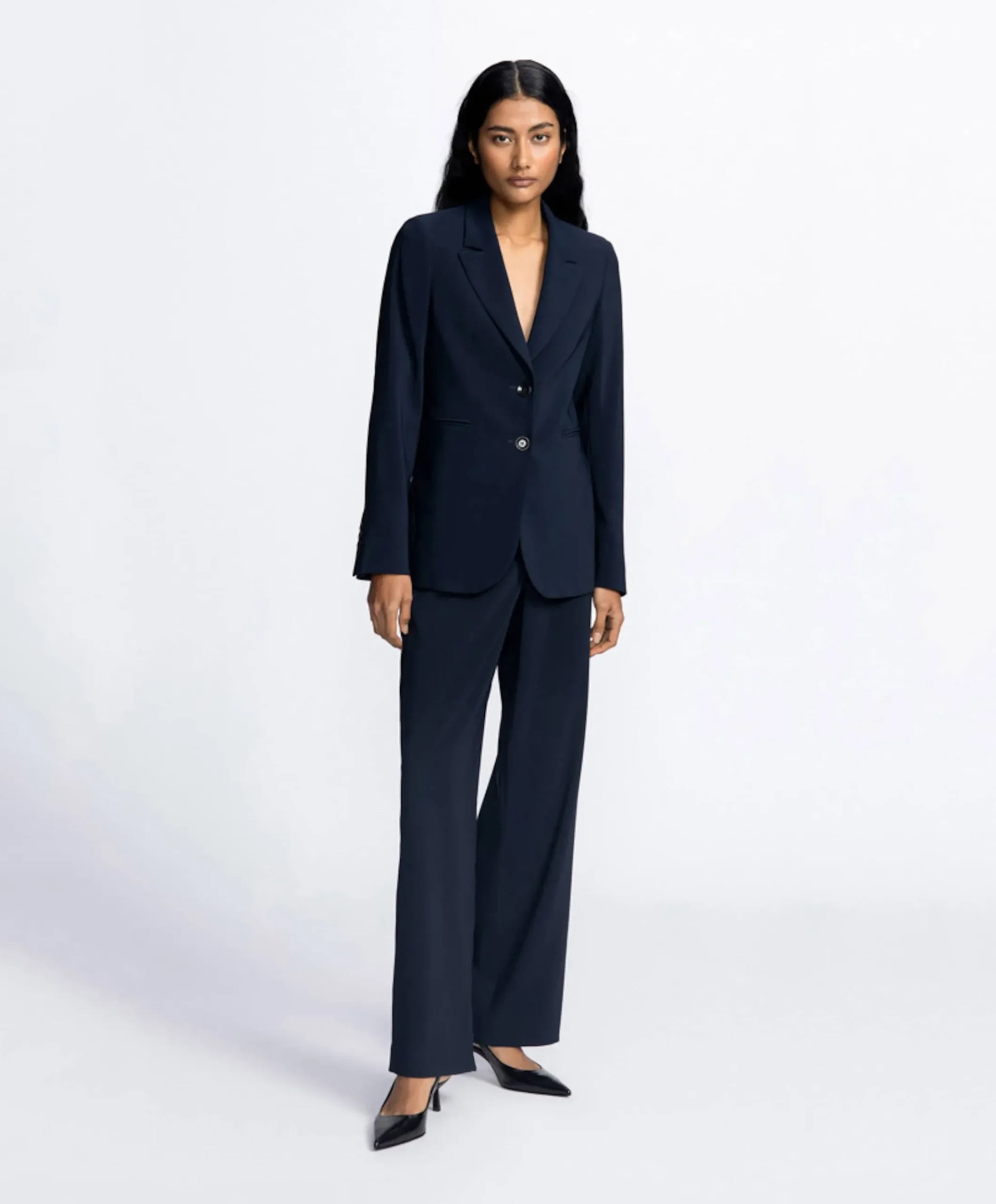 Dames blazer blauw