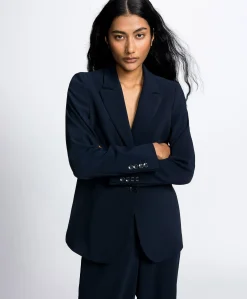 Dames blazer blauw
