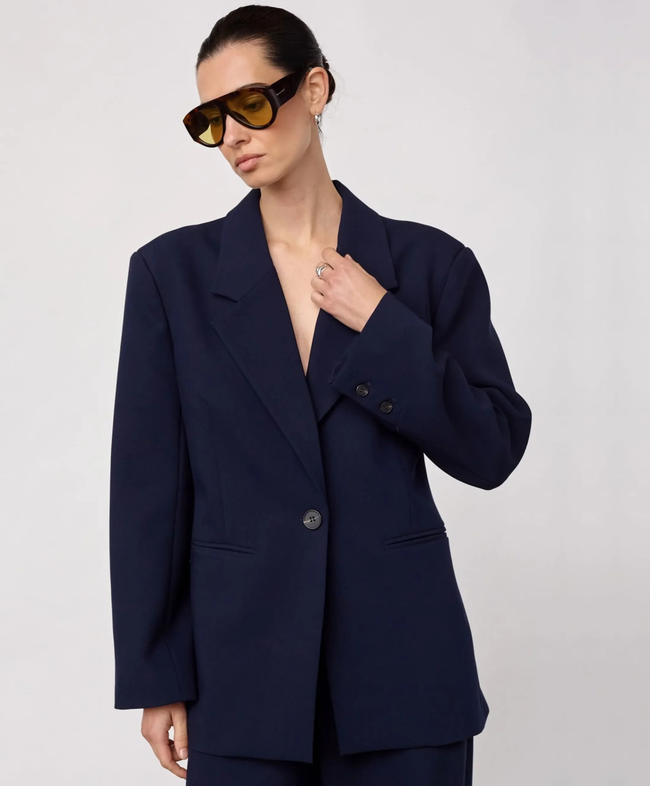 Dames blazer blauw
