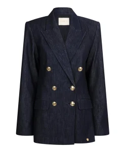 Dames blazer blauw