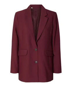 Dames blazer bordeaux