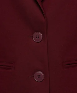 Dames blazer bordeaux