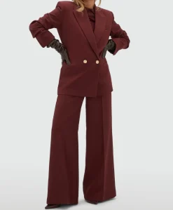 Dames blazer bordeaux
