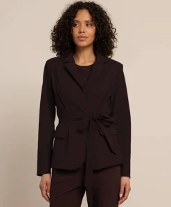 Dames blazer bruin