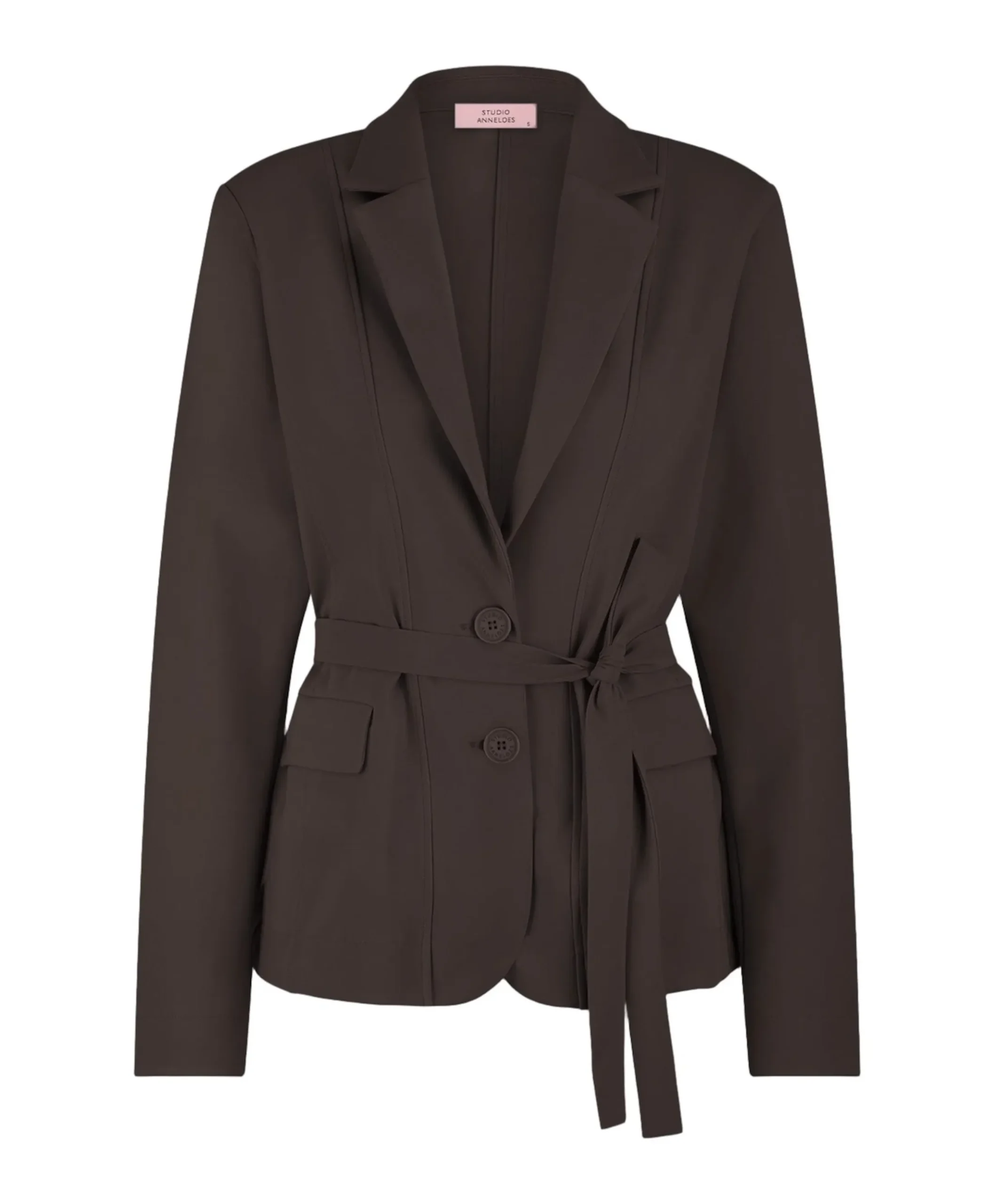 Dames blazer bruin