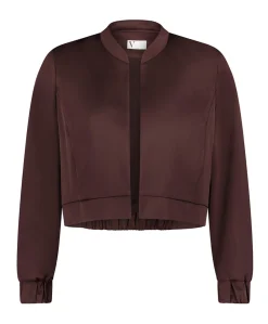 Dames blazer bruin