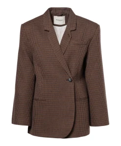 Dames blazer bruin
