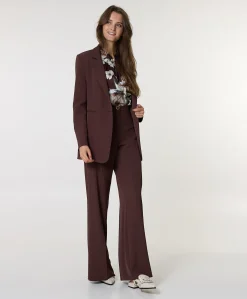 Dames blazer bruin