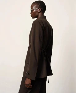 Dames blazer bruin