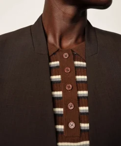 Dames blazer bruin