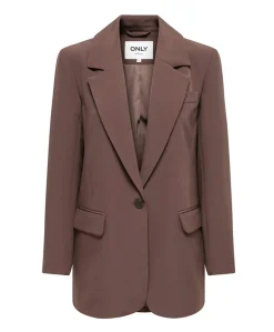 Dames blazer bruin