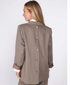 Dames blazer bruin