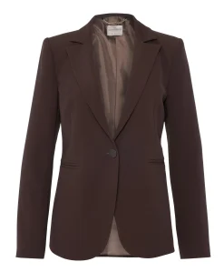 Dames blazer bruin