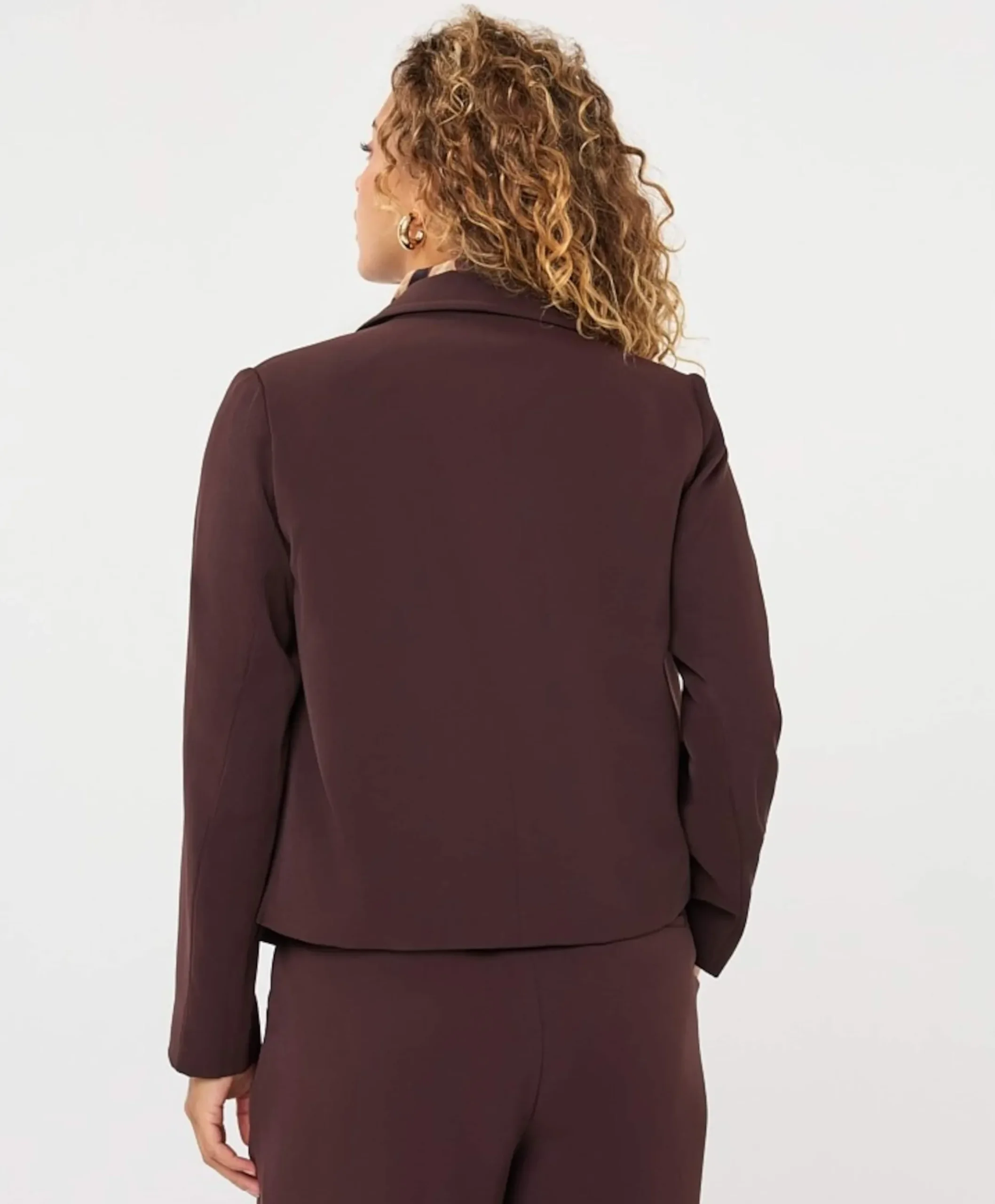 Dames blazer bruin