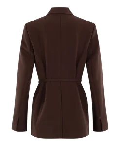 Dames blazer bruin