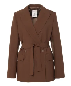 Dames blazer bruin