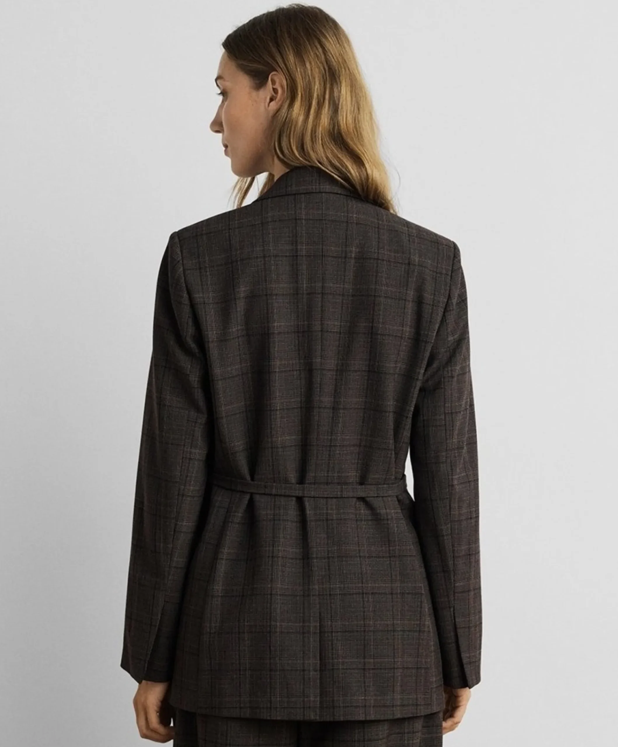 Dames blazer bruin