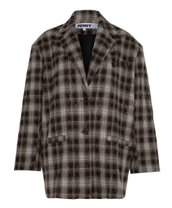 Dames blazer bruin