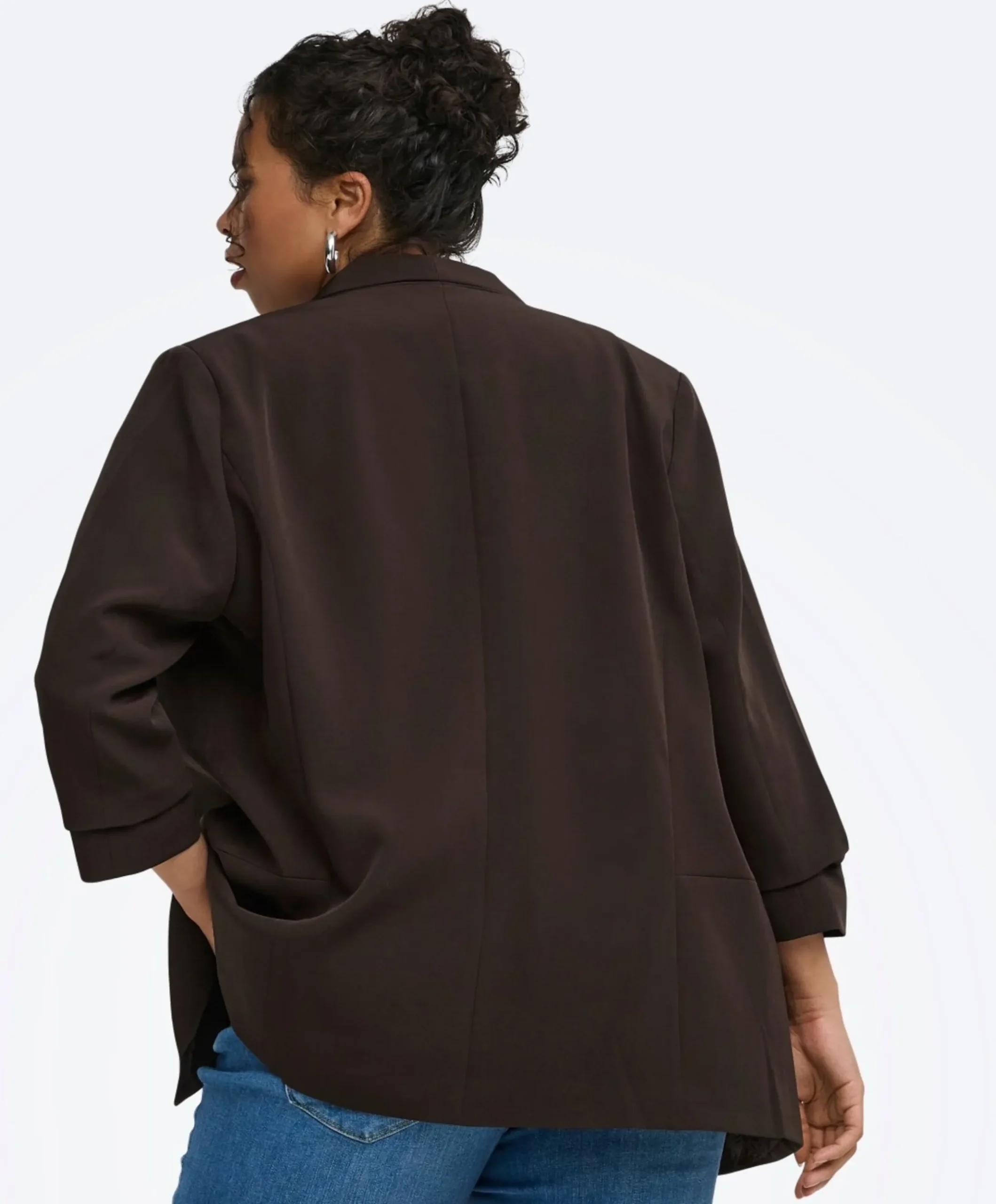 Dames blazer bruin