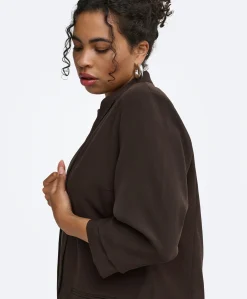 Dames blazer bruin