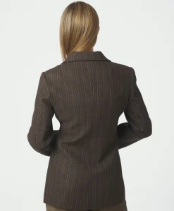 Dames blazer bruin