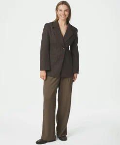 Dames blazer bruin