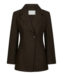 Dames blazer bruin