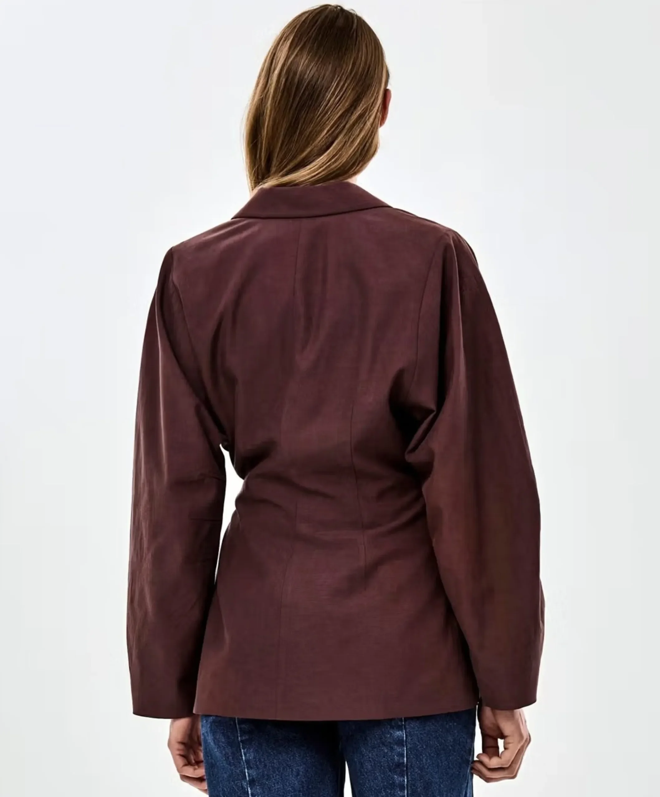 Dames blazer bruin