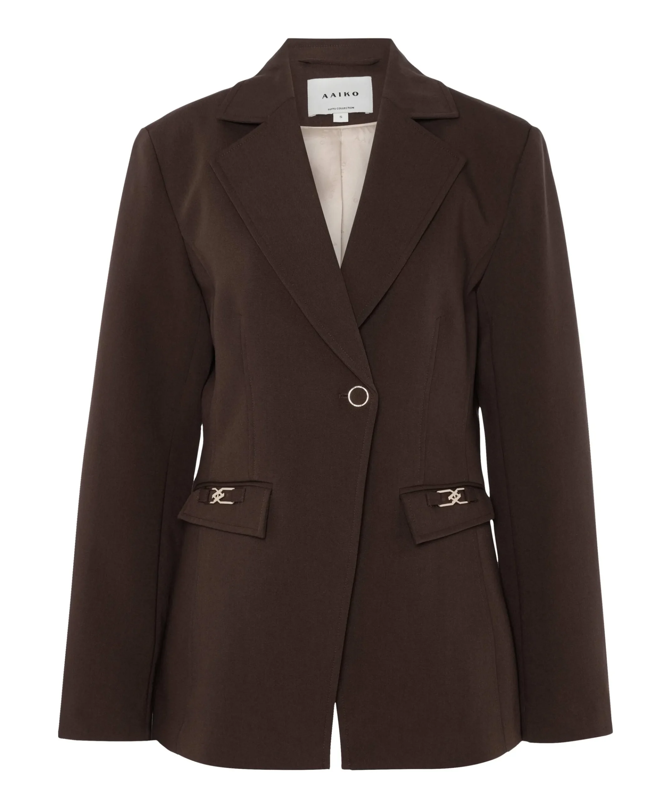 Dames blazer bruin