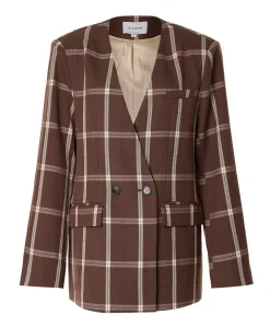 Dames blazer bruin