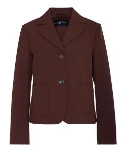 Dames blazer bruin