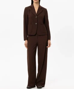 Dames blazer bruin